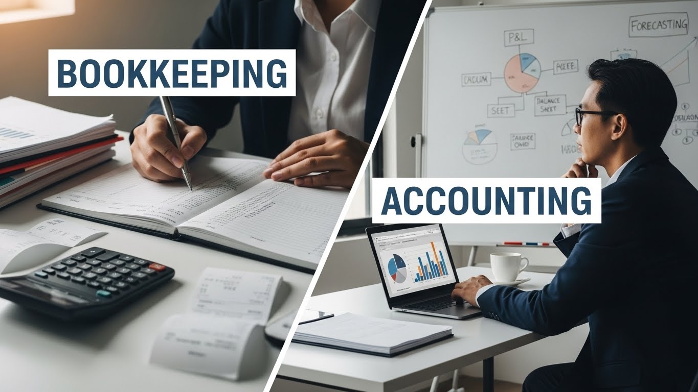 Bookkeeping vs Accounting